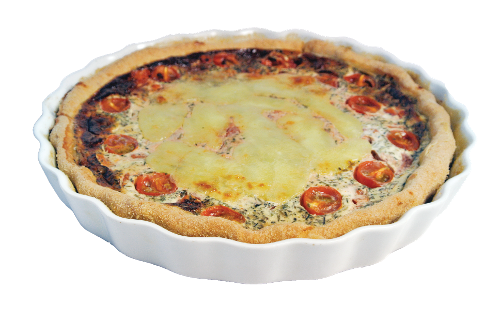 Quiche s rajčaty a mozzarellou