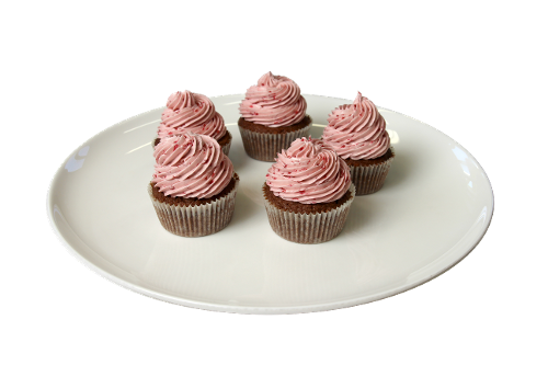 Cupcake čokoládový s ovocným krémem