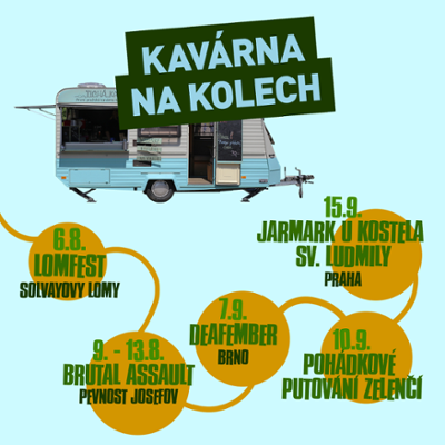 Kavárna na kolech jede za vámi!